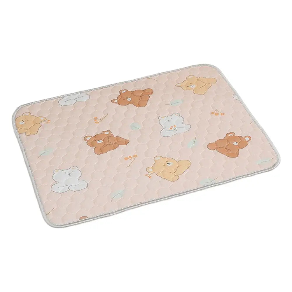 Pet Mat Reusable Washable Ice Silk Crate Pad Sofa Cushion Heat-Relief Blanket Protector for Dog Cat Car Travel Office Access
