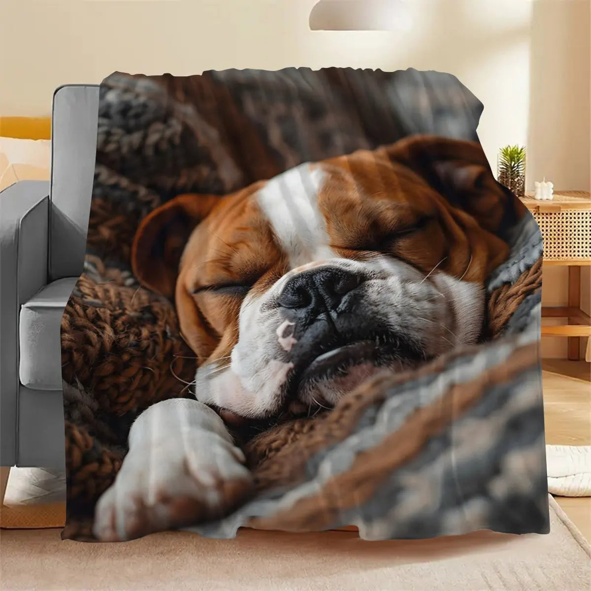 Customized Pet Blanket, Photo Blanket, Personalized DIY Carpet, Customized Four-Season Comfortable Flannel Bed Blanket, Soft, Warm and Fashionable for Cats and Dogs, Perfect Gift Souvenir for Animal Lovers