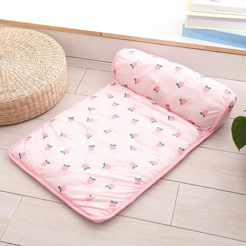 Summer Dog Cooling Mat Breathable Pet Ice Pads Washable Cat Blanket Sofa Small Animal Cold Bed for Dogs And Cats