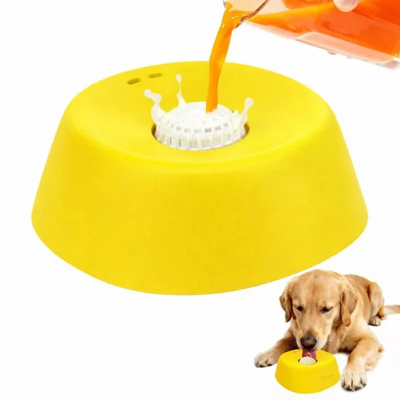 Anti-Choking Slow Feeder Dog Bowl Non-Slip 3/4 Cup - Lick Toy for Liquid Treats Bone Broth Yogurt