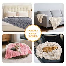 3 pack Soft 3D Fleace Dog Blanket