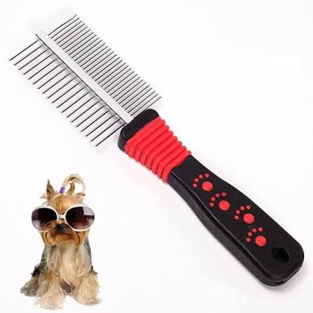 Dog Cat  double sided  fur  rake
