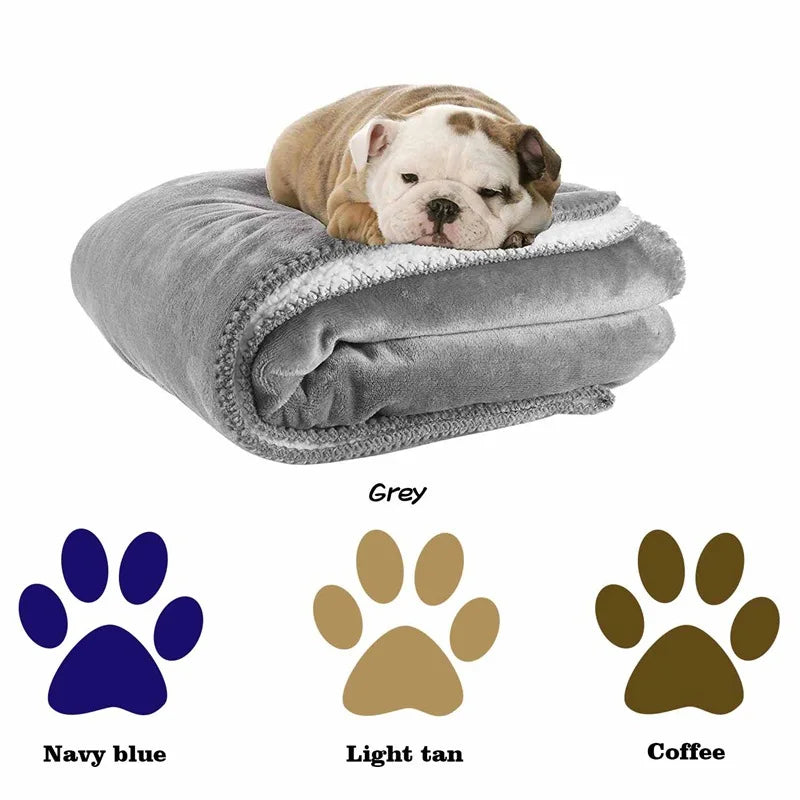 Waterproof Dog Pet Blanket Cover Water-Resistant Pet Blanket for Bed Couch Protection Soft Plush Reversible Blanket for Dog
