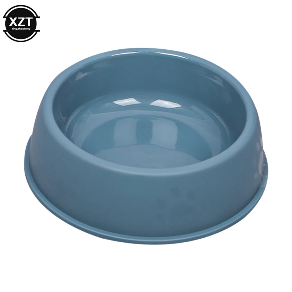 High Quality Solid Color Pet Bowls Candy-Colored Lightweight Plastic Single Bowl Small Dog Cat Pet Bowl Pet Feeding Water Tools