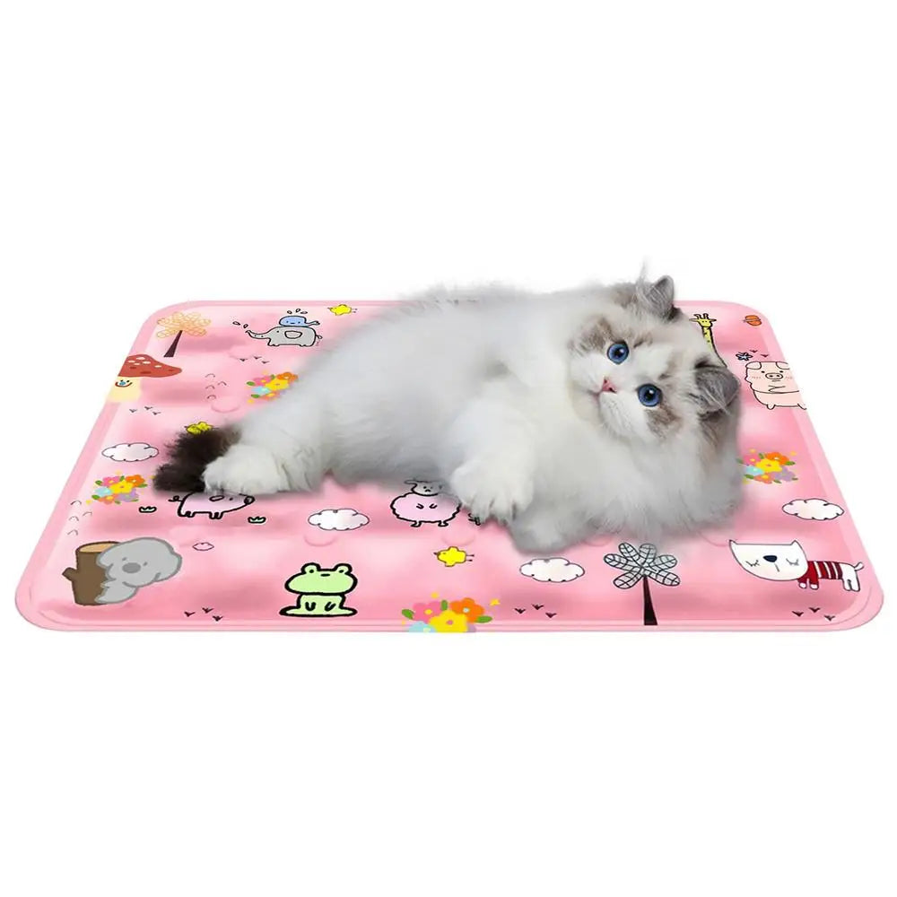Dog Cooling Mat Indoor Chill Pet Pad 16x20 Inch Self-Cooling Dog Sleep Mat Washable Portable For Indoor Outdoor For Small Medium