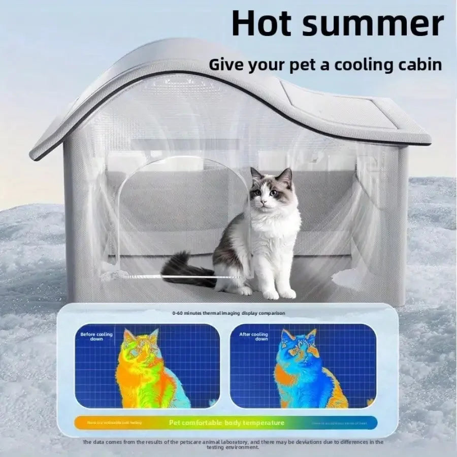 Summer small Cat/Dog Ice House Air Conditioning BED Summer Cooling Tool Nest Cat/Dog Four Seasons Pet Ice House
