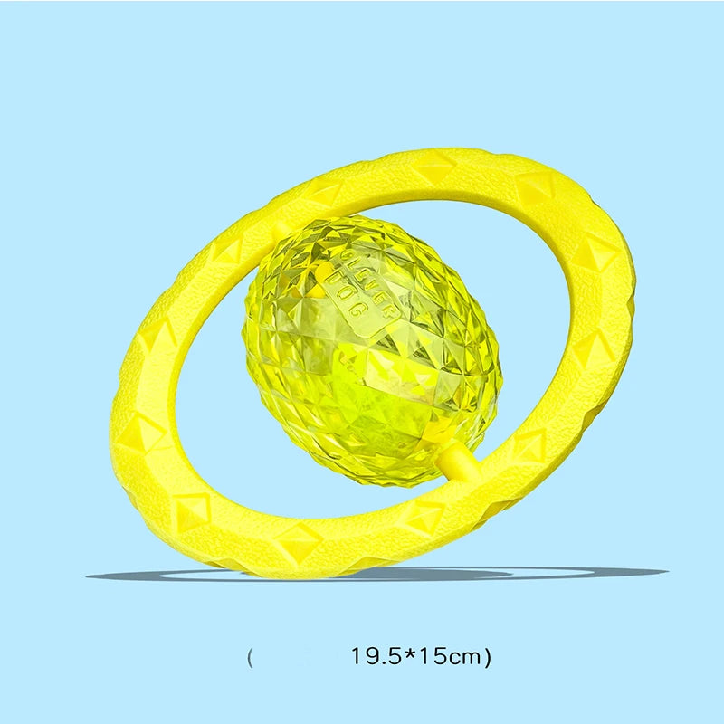 Interactive Dog Tug Toy Ball Tug Bite Resistant Pet Chew Toy Tug of War Pull Ring Training Toy for Large Dogs Puppy Outdoor Play