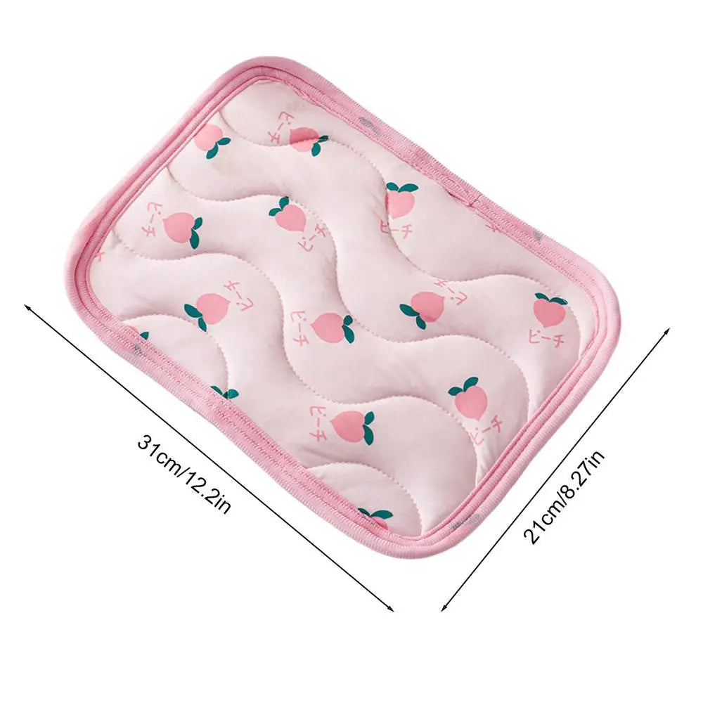 Cat Dog Ice silk guinea pig cooling mat Summer cooling mat Pet Cold Bed Pet Cooling Blanket Washable Small Animals Sleeping Bed