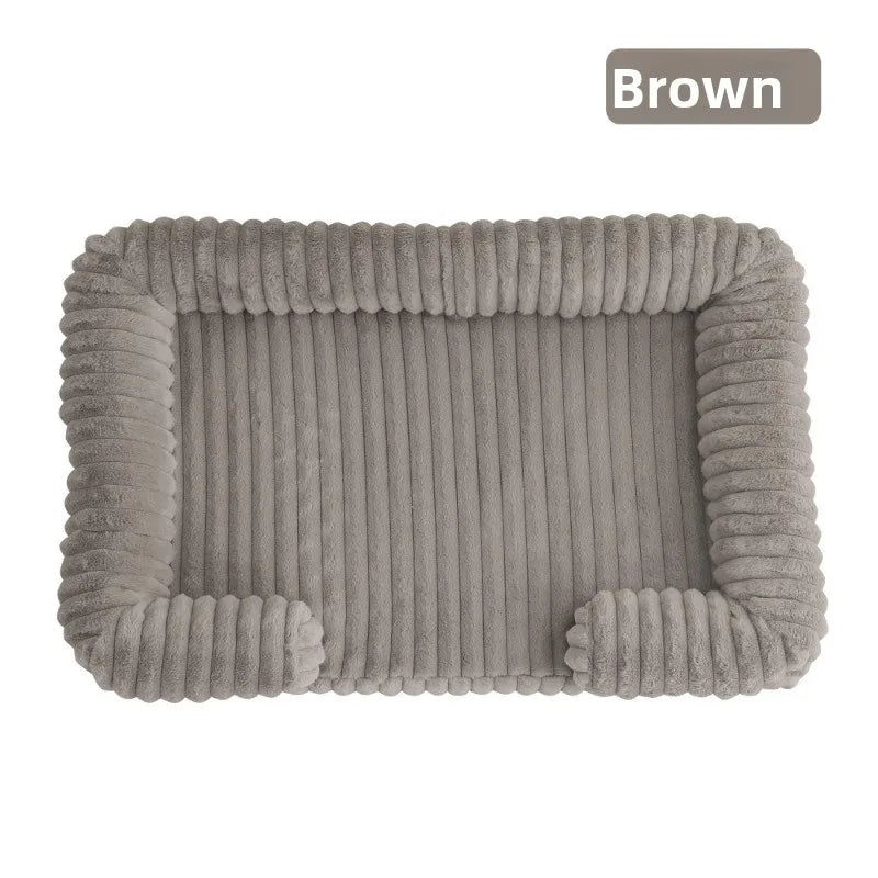 S M L XL XXL Calming Dog Bed Orthopedic Memory Foam Sofa Couch Waterproof Removable Cover Plush Mat for Small Medium Large Dogs