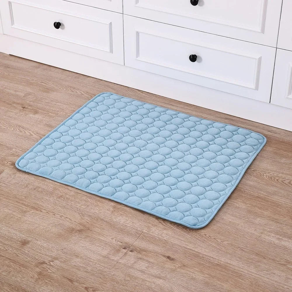 Summer Pet Mat Cooling Dog Pad For Dogs Cat Blanket Sofa Breathable Pet Bed Washable Self Cooling Cat Ice Pad Pet Supplies
