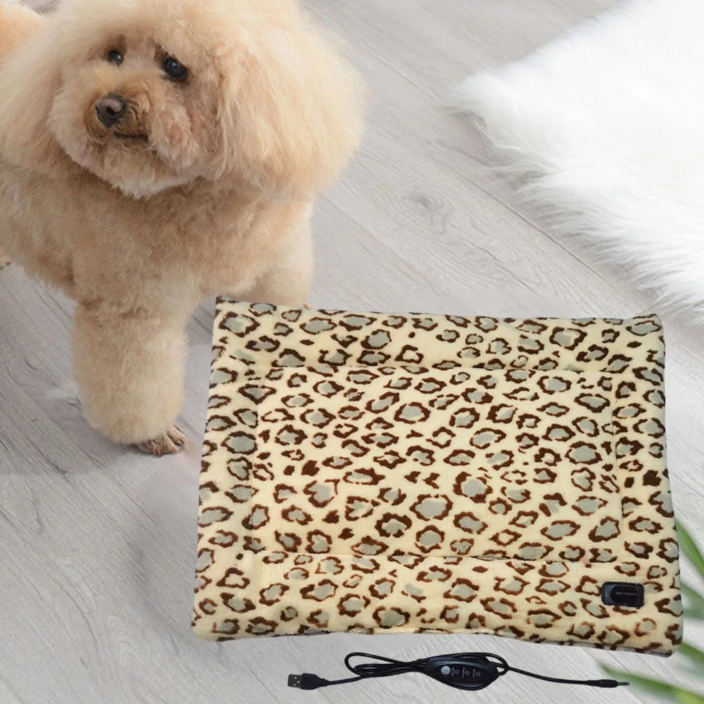 Pet Electric Blanket Washable Winter Warming Pad Cat Dog Heated Nest USB Soft Waterproof Small Pet Mat Bed for Puppy Kitten