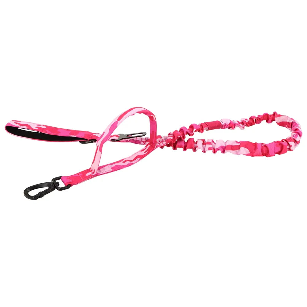 Military Doghttps://www.dsers.com/application/find_products Leashes Adjustable Leash Quick Release Elastic Rope With 2 Control Handle For Medium and Small Dogs Accessories