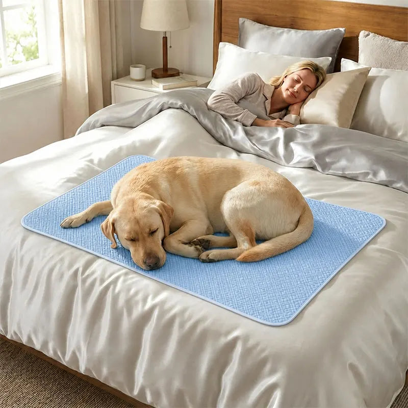 Summer Cooling Pad For Pet Cat or Dog Blanket Breathable Comfortable Pet Bed Washable Ice Feeling Pad For Small Large Dogs Pets