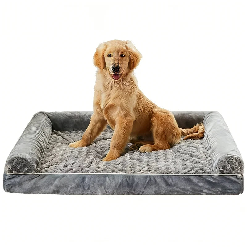Dog Bed Memory Foam Mat Dog Accessories Waterproof All Season Universal Machine Washable Bed for Dog Luxury Bed Medium Size Dog