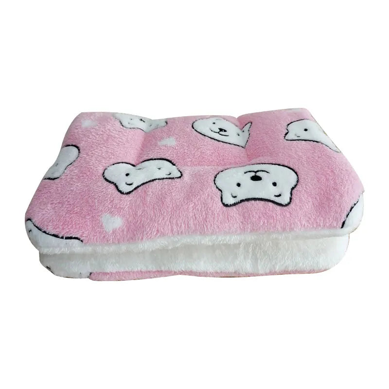 Flannel Pet Pad Dog Bed Thickened Sleeping Pad Dog Blanket Suitable for Chihuahua Labrador Puppy Kitten Small Large Dog Pet Rug
