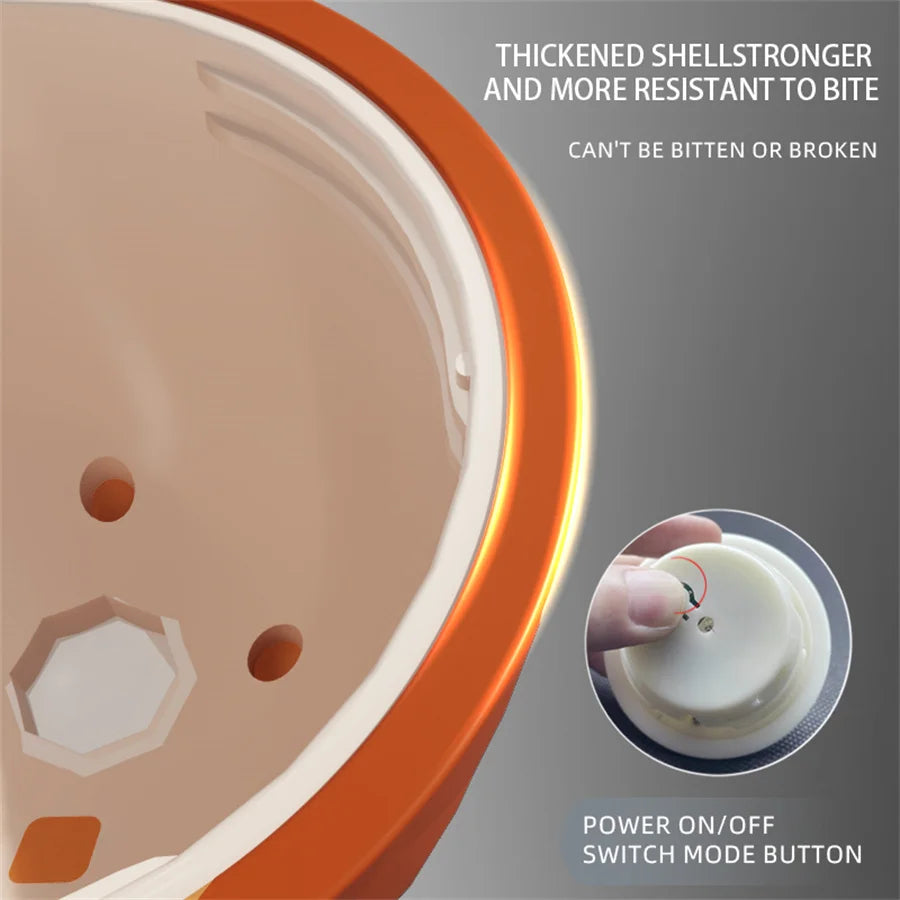 Smart Self-Rolling Electric Dog Ball with Sound Autonomous Operation Realistic Bark & Roll Chew-Resistant for Small Dog Training