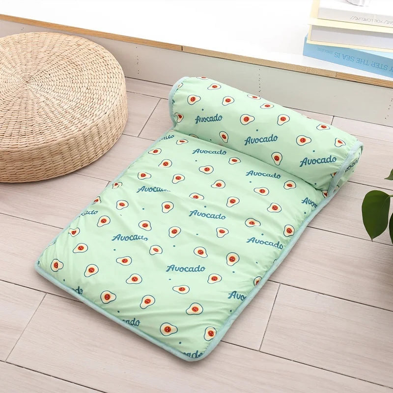 Summer Dog Cooling Mat Breathable Pet Ice Pads Washable Cat Blanket Sofa Small Animal Cold Bed for Dogs And Cats