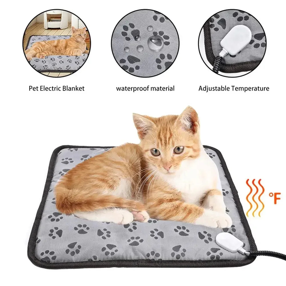 1PCS  Dog and cat electric blanket heating pad pet mattress waterproof anti-bite adjustable temperature chair cushion
