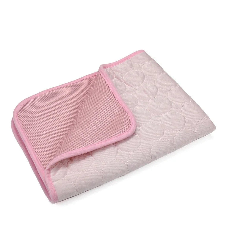 Summer Pet Mat Cooling Dog Pad For Dogs Cat Blanket Sofa Breathable Pet Bed Washable Self Cooling Cat Ice Pad Pet Supplies