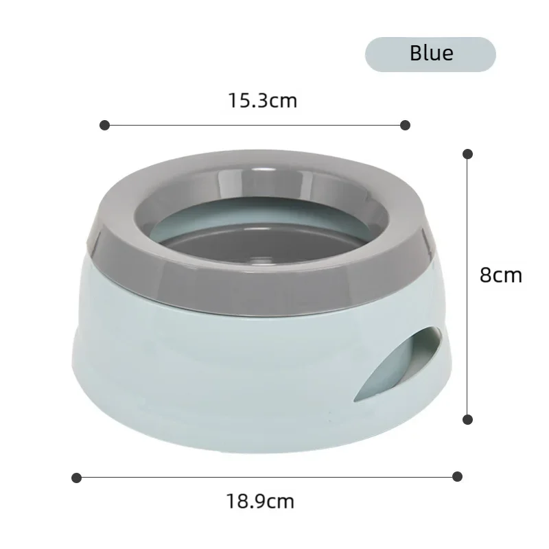 Pet Dog Bowls Floating Not Wetting Mouth Cat Bowl No Spill Drinking Water Feeder Plastic Portable Dog Bowl Dog Accessories