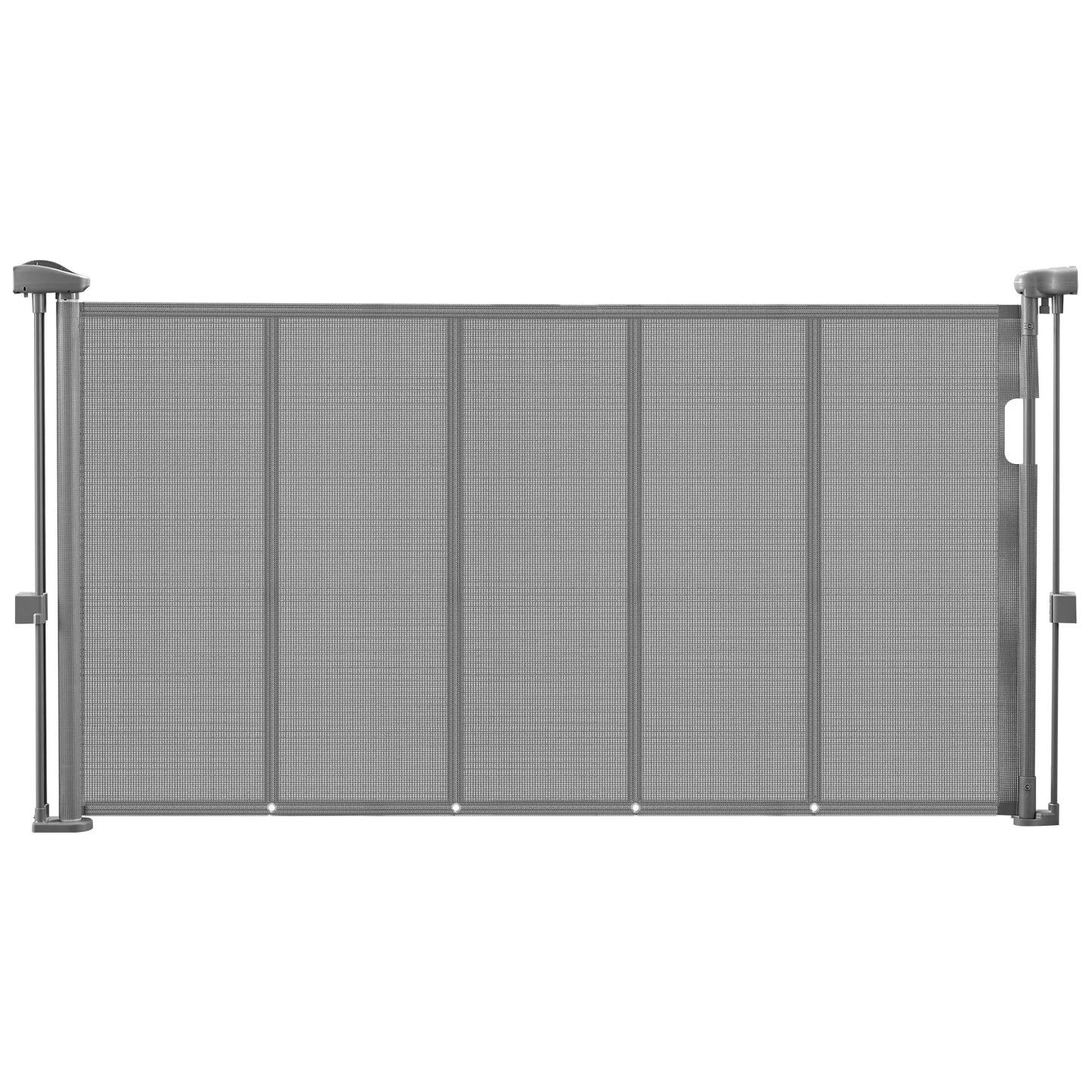 55/71/110in Retractable Baby Gate 34in Tall Extends Wide Retractable Gate for Kids Pets Mesh Material Easy to Install