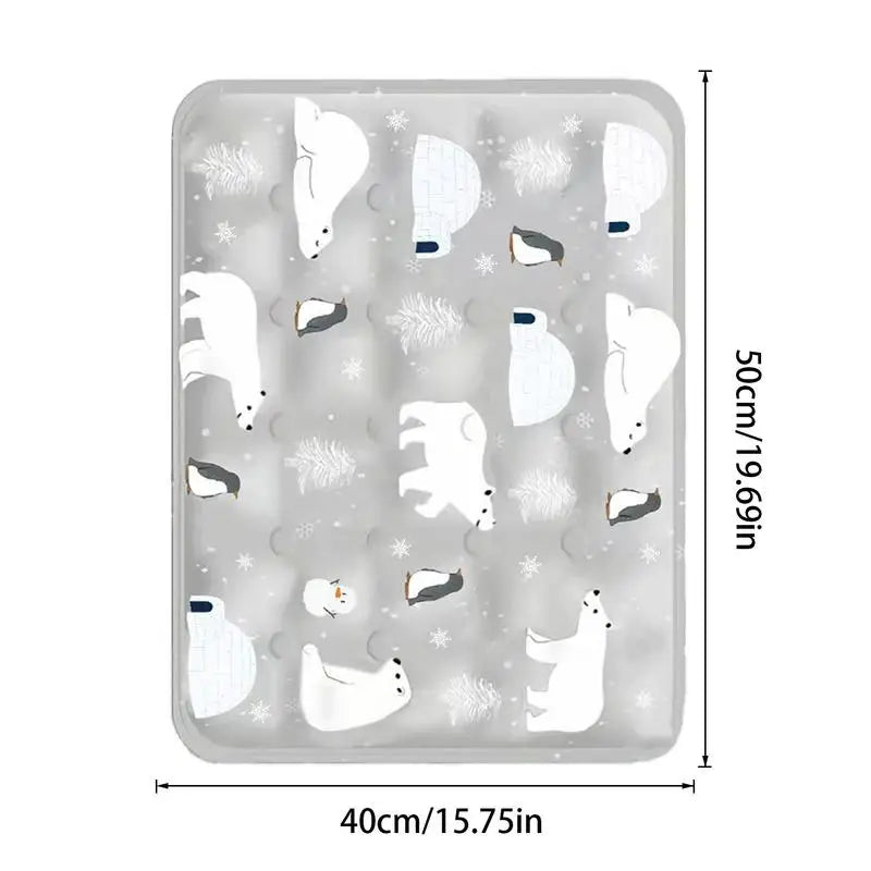 Dog Cooling Mat Indoor Chill Pet Pad 16x20 Inch Self-Cooling Dog Sleep Mat Washable Portable For Indoor Outdoor For Small Medium