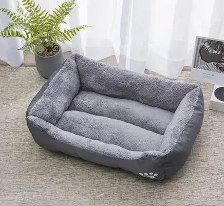 Large Plush Dog Bed & Cat Mat, Deep Sleeping Warm Soft Cushion, Calming Pet House for Small Dogs, Puppy, Chihuahua