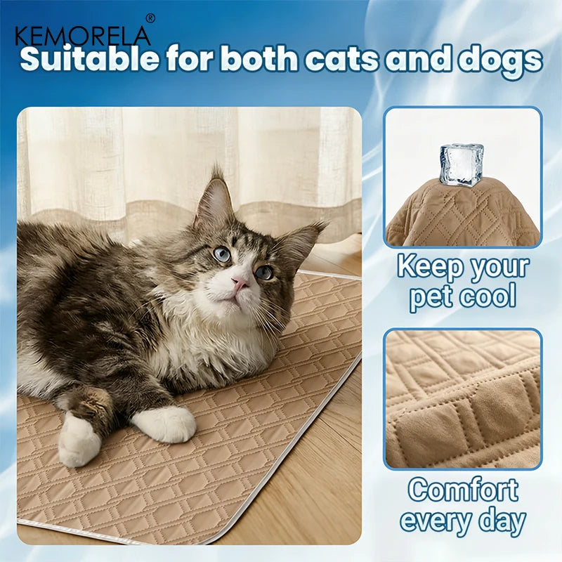 Dog or Cat Summer Cooling Pad Mat Washable Puppy Big Dog Ice Gel Bed Mattress Cool Mascotas Cushion Blanket Pet supplies
