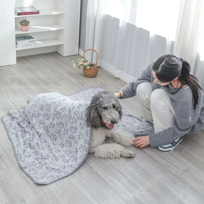 3 Sizes Super Soft Fluffy Premium Fleece Pet Blanket  Pet Mat Warm Comfortable Blanket for Cat Dogs Cat Pet Supplies Easy Clean