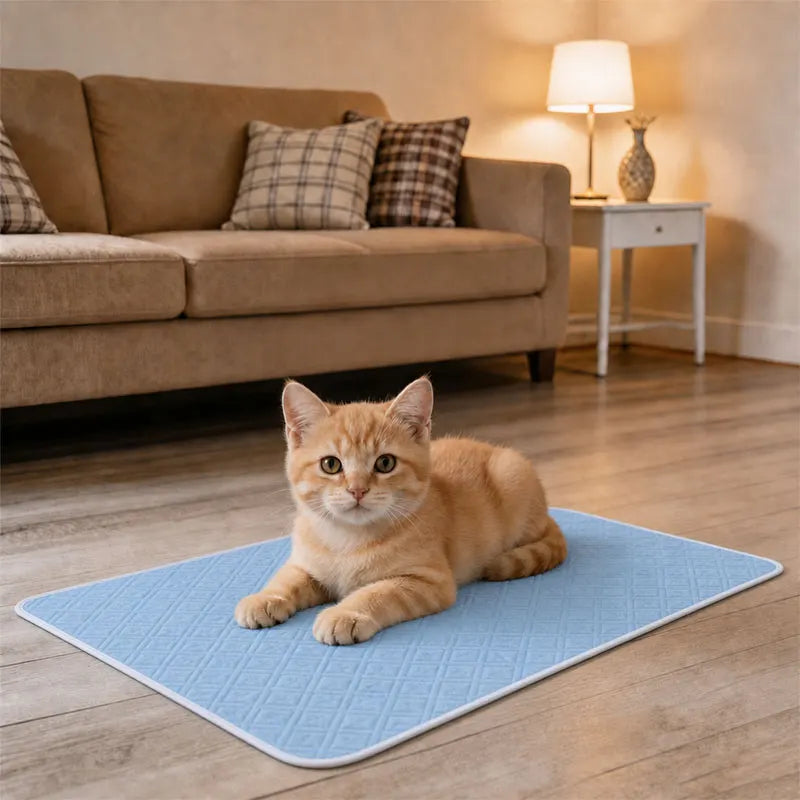 Summer Cooling Pad For Pet Cat or Dog Blanket Breathable Comfortable Pet Bed Washable Ice Feeling Pad For Small Large Dogs Pets