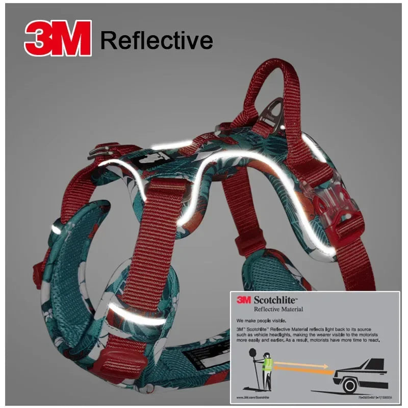 Pet Explosion-proof Dog Harness Camouflage Reflective Nylon Special Edition and Upgrade Version Easy to Adjust