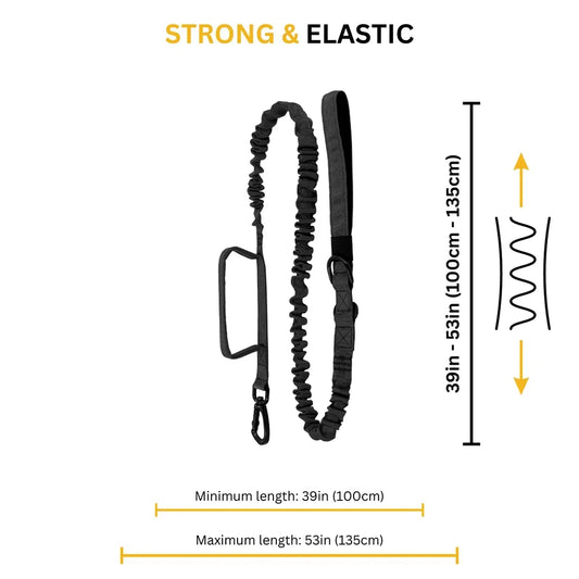 Military Doghttps://www.dsers.com/application/find_products Leashes Adjustable Leash Quick Release Elastic Rope With 2 Control Handle For Medium and Small Dogs Accessories