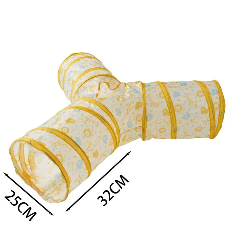 Foldable Cat Tunnel Tube Interactive Fun Kitty Training Toy Boredom Buster for Puppy Kitten Pet Supplies Cat Accessory