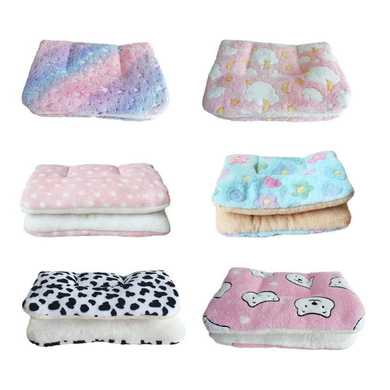 Flannel Pet Pad Dog Bed Thickened Sleeping Pad Dog Blanket Suitable for Chihuahua Labrador Puppy Kitten Small Large Dog Pet Rug