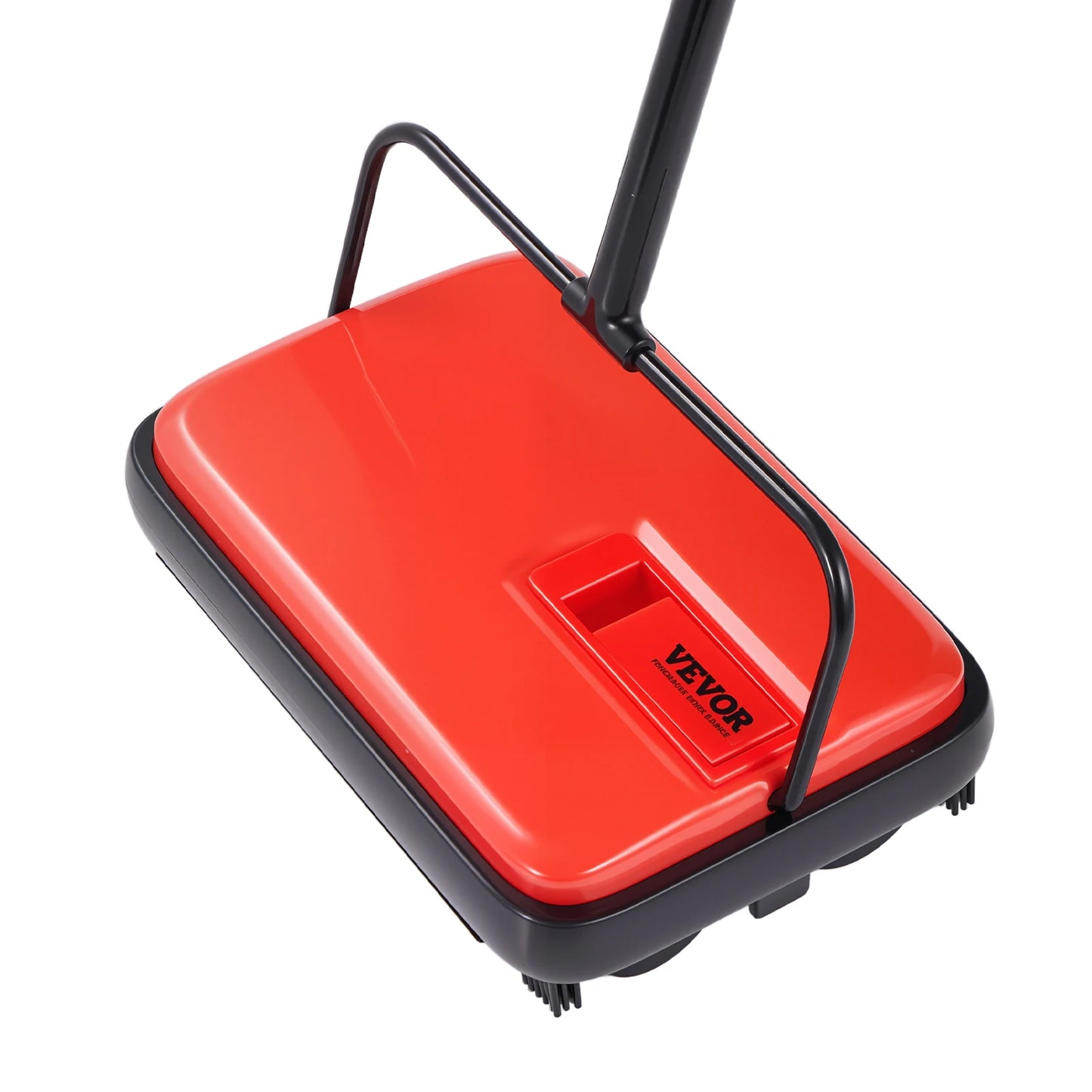 Carpet Sweeper Manual Floor Sweeper w/ 300ml Dustbin Capacity 6.7 in Cleaning Width for Home Office Carpets Pet Hair Dust