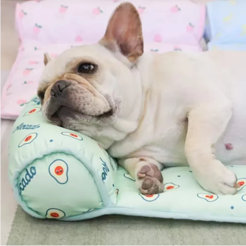 Cooling Dog Mat Summer Pad Breathable Pet Bed Sofa Washable Blanket for Small Medium Large Dogs And Cats
