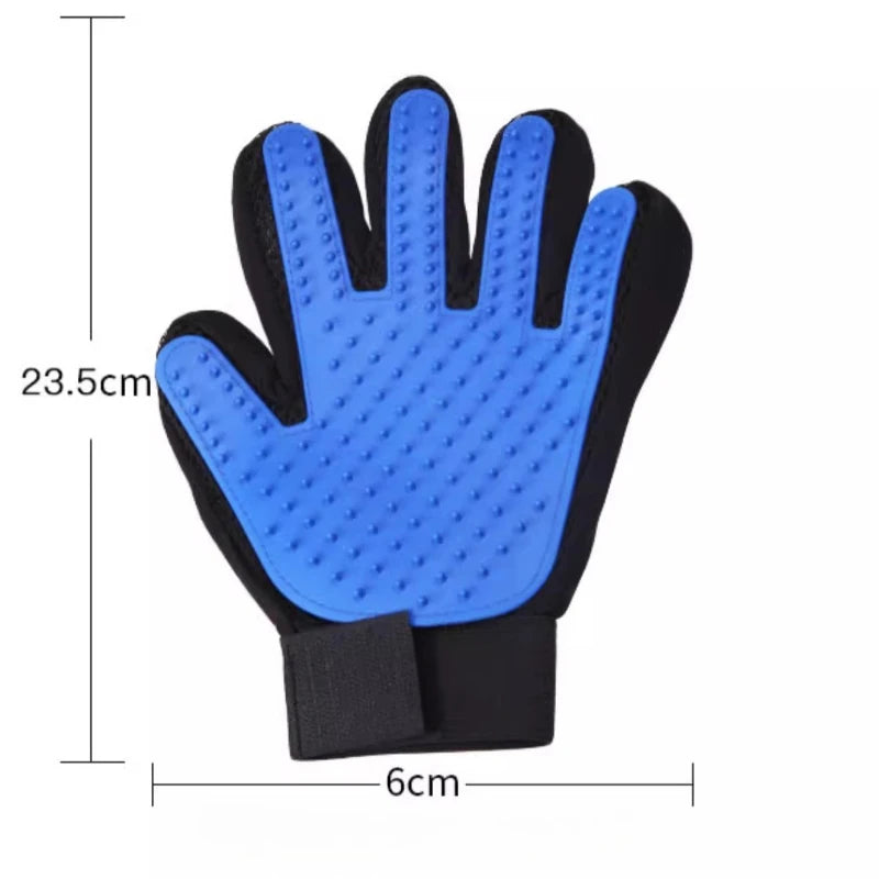 Pet Grooming Gloves Cat Dog Shedding Brush Bathing Mitt Remove Loose Fur Tool