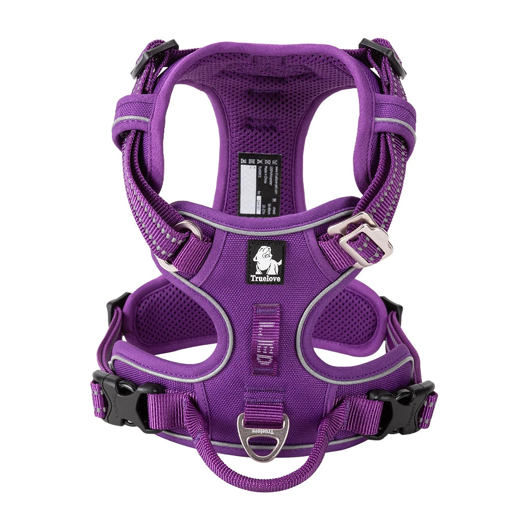 No Pull Dog Harness Reflective Breathable Adjustable Training Vest for Small Medium Large Dogs Night Walking TLH5657