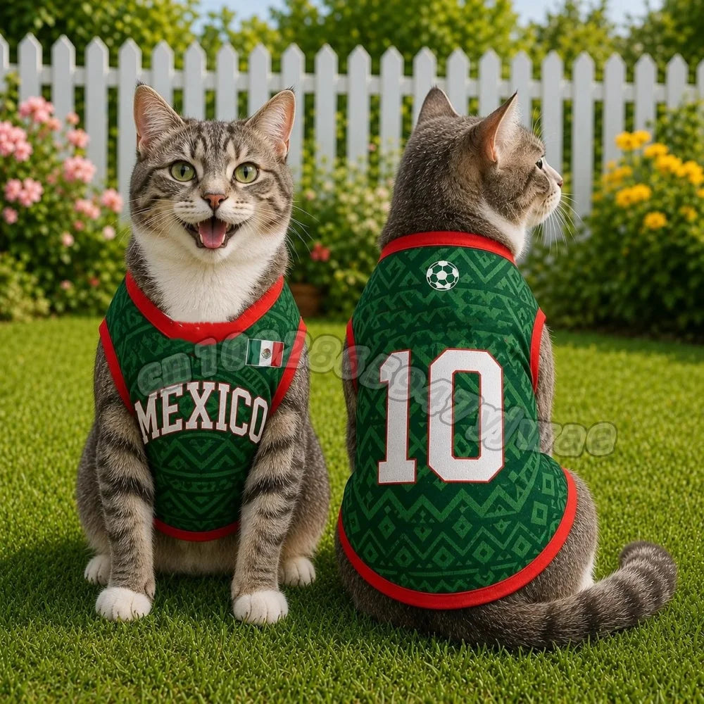 Mexico 10  Mesh Breathable Dog Clothes Schnauzer Teddy Sport Large Dog Jersey Basketball Clothing Puppy T-Shirts Pet Cat Shirts