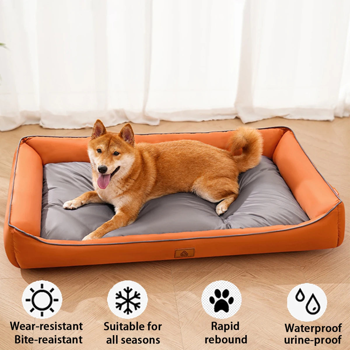 Large Dog Bed Waterproof Dog Bed for Big Dogs Summer Cooling Cat Bed Soft Sleeping Pet Mat All Seasons Puppy Mat for Chihuahua