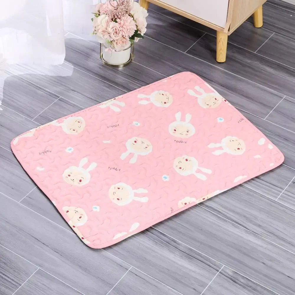 Cute Washable Dog Cooling Mat Summer Pad Breathable Pet Cold Bed Pet Ice Pad Blanket Dog or Cat Sleeping Pad Pet