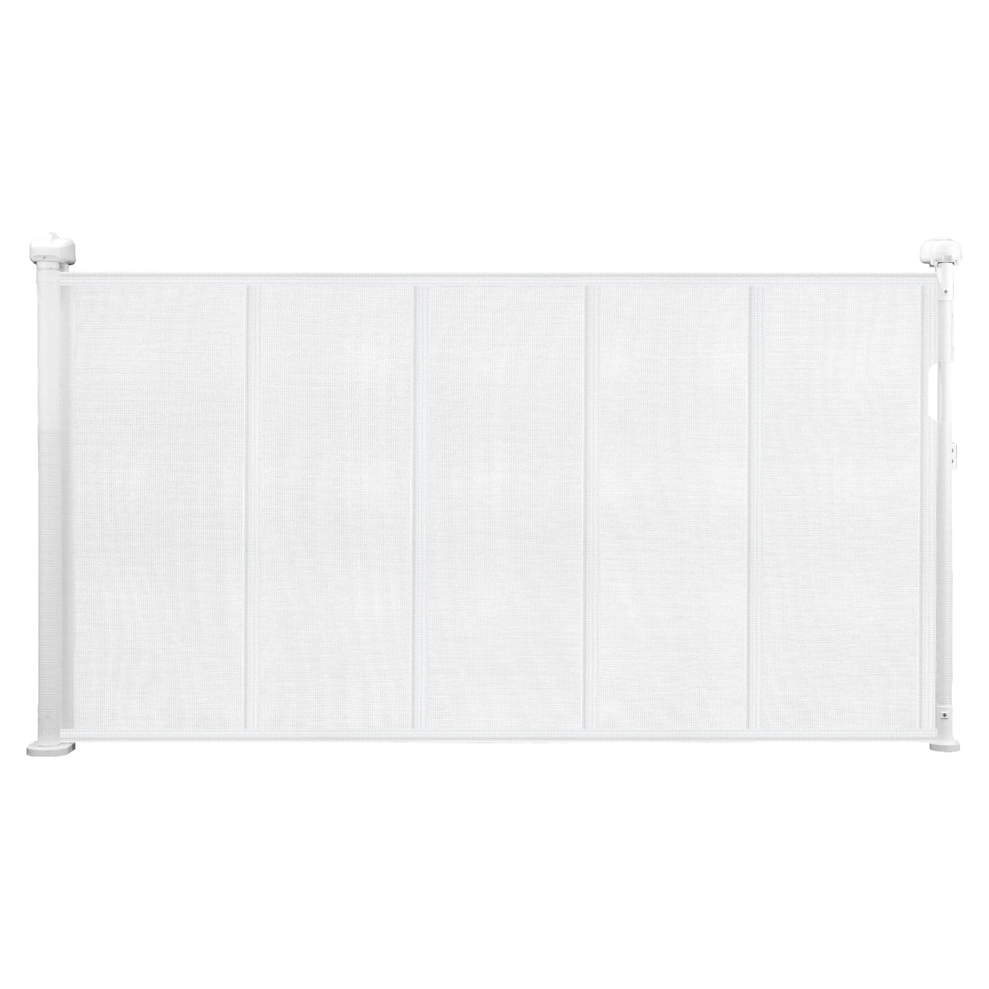 55/71/110in Retractable Baby Gate 34in Tall Extends Wide Retractable Gate for Kids Pets Mesh Material Easy to Install