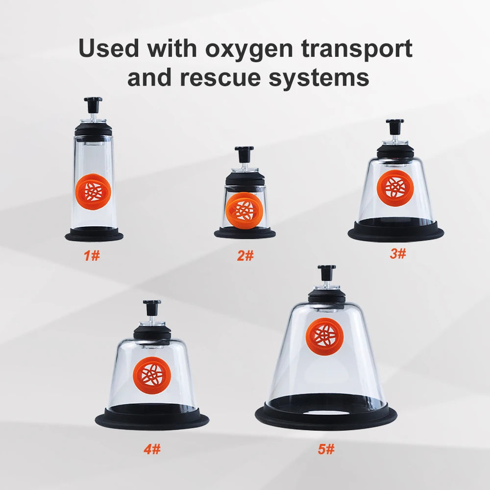 Pet Oxygen Mask Kit Oxygen Inhalation Atomizing Mask for Cats and Dogs 5 Sizes Veterinary Clinic Supplies