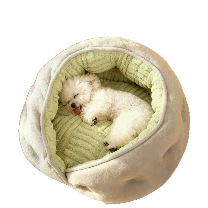 Kennel Thickened Winter Warm Security Bed Small Dog Teddy Than Bear Sleeping All-season Pet Supplies Dog Mat