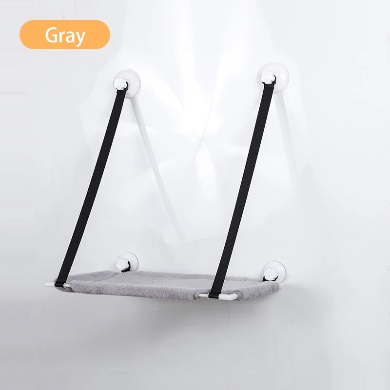 Hanging Double-layer Velvet Cat Suspension Bed Winter Warm Nest Window Suction Cup Suspension Pet Supplies 20kg Cat Accessories