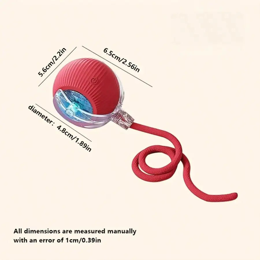 1pc Unpredictable Interactive Gravity Ball Automatic Electronic Cat Toy, Suitable For Play And Entertainment, Random Color