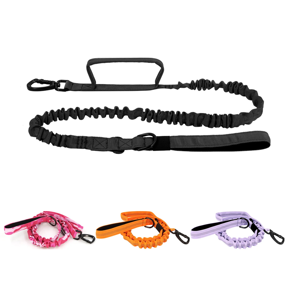Military Doghttps://www.dsers.com/application/find_products Leashes Adjustable Leash Quick Release Elastic Rope With 2 Control Handle For Medium and Small Dogs Accessories
