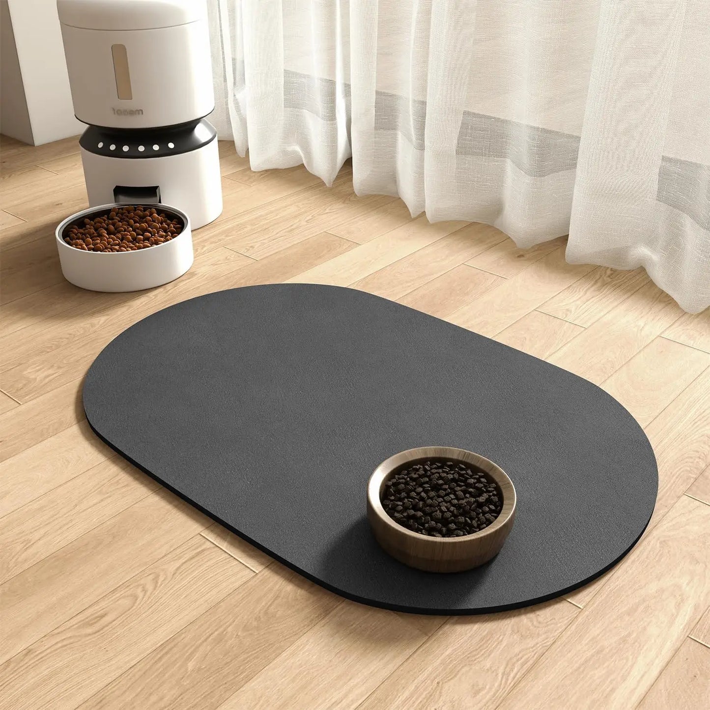 Absorbent Dog Food Mat-Dog Mat for Food and Water Bowl Quick Dry Pet Food Mat No Stains Dog Feeding Mat-Dog Water Bowl Mat