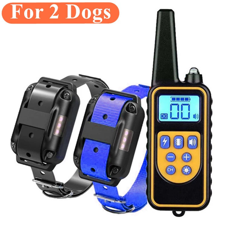 Dog Shock Collar- [New Edition]Dog Training Collar for Large Medium Small Dogs IPX7 Waterproof Rechargeable E Collar with Beep,