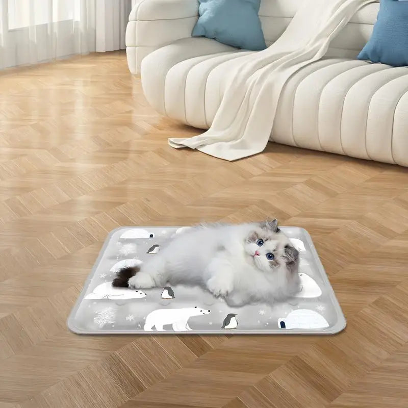 Dog Cooling Mat Indoor Chill Pet Pad 16x20 Inch Self-Cooling Dog Sleep Mat Washable Portable For Indoor Outdoor For Small Medium